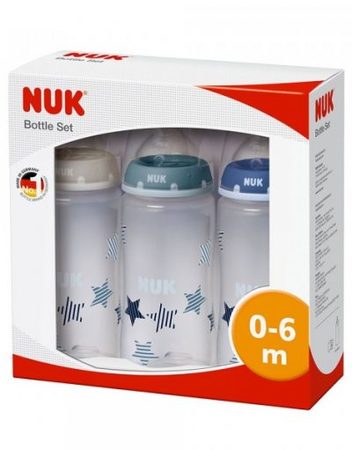 NUK Комплект шишета 3 бр. PP МОМЧЕ 10225121