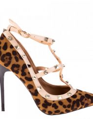 Обувки стилето Agata леопардови