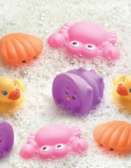 Playgro Комплект играчки - животни за баня 8 броя за момиче 3м+