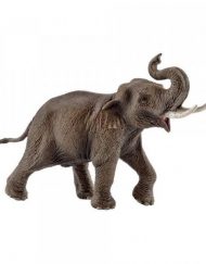 SCHLEICH Фигурка ИНДИЙСКИ СЛОН МЪЖКИ С ВДИГНАТ ХОБОТ 14754