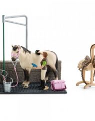 SCHLEICH Комплект МЯСТО ЗА ИЗМИВАНЕ НА КОНЕ 42104