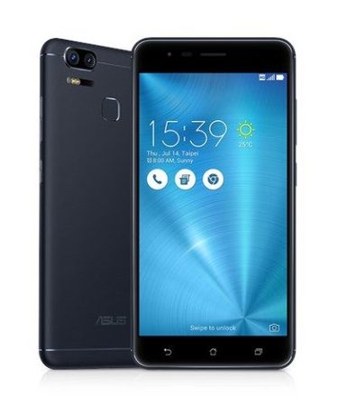 Smartphone, Asus ZenFone 3 ZE553KL, 5.5'', Intel Octa (2.0G), 4GB RAM, 64GB Storage, Android, Black (90AZ01H3-M01640)