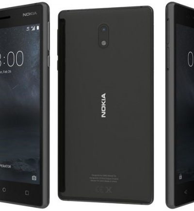 Smartphone, NOKIA 3 TA-1032, Dual Sim, 5'', Arm Quad (1.3G), 2GB RAM, 16GB Storage, Android, Black