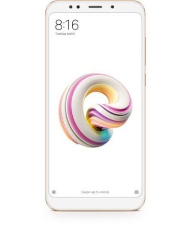 Smartphone, Xiaomi Redmi 5 Plus LTE, DualSIM, 5.99'', Arm Octa (2.0G), 3GB RAM, 32GB Storage, Android, Gold (MZB6051EU)