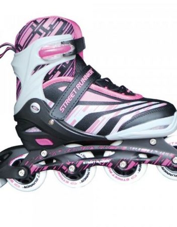 STREET RUNNER Регулируеми ролери L (38-41) РОЗОВ YX-0151-20