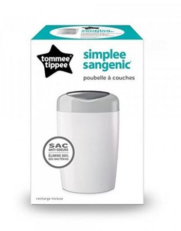 TOMMEE TIPPEE Хигиенен кош за памперси SIMPLEE СИВ 87003801