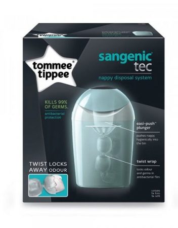 TOMMEE TIPPEE Хигиенен кош за памперси TEC TUB ЗЕЛЕН 84009801