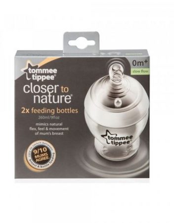 TOMMEE TIPPEE Шише за хранене 260 мл. 2 бр. EASI VENT 42252071