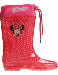 Детски чизми Minnie Mouseчервени с бели точки