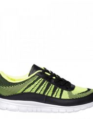 Мъжки спортни обувки Sebastian черни със зелено