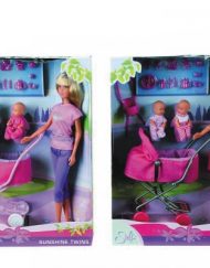 Steffi Love Кукла с бебета близнаци на разходка 105738060