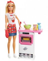BARBIE Комплект за игра с кукла готвач I CAN BE COOKING AND BAKING FHP57
