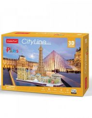 CubicFun 3D Пъзел CITY LINE PARIS MC254h