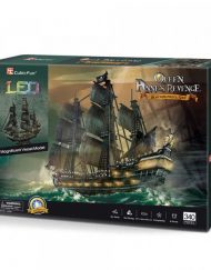 CubicFun 3D Пъзел с LED светлини КОРАБ QUEEN ANNE'S REVENGE L520h