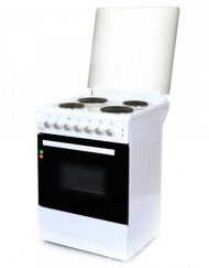 Електрическа готварска печка ZEPHYR ZP 1441 4E50, 4 котлона, 6 функции, 45 литра, Клас А, Бял