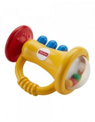 FISHER PRICE NEWBORN TEETHE AND RATTLE Гризалка-дрънкалка ТРОМПЕТ DRF17