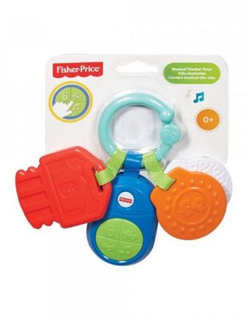 FISHER PRICE RATTLES & TEETHERS Музикална играчка - дрънкалка ТЕЛЕФОНЧЕ/КЛЮЧОВЕ DPK28