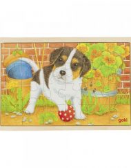 GOKI Дървен пъзел - Малко кученце 57482