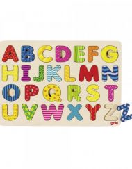 GOKI Детски дървен азбучен пъзел 57672