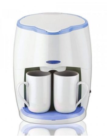 Кафемашина с подарък 2 чаши SAPIR SP 1170 L, 450W, LED индикатор, Бяла