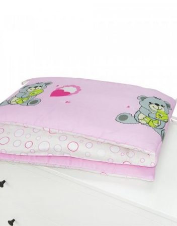 KIKKA BOO Обиколник за кошара 70/140 PINK BEAR 41101080010