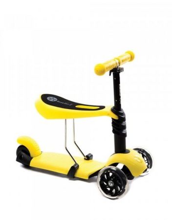 KIKKA BOO Скутер 3в1 RIDE AND SKATE YELLOW 31006010004