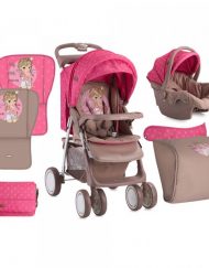 LORELLI CLASSIC Комбинирана количка 2в1 FOXY СЕТ BEIGE&ROSE PRINCESS 1002038/1703