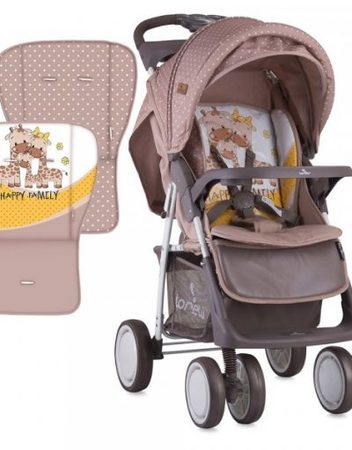 LORELLI CLASSIC Лятна количка FOXY BEIGE&YELLOW FAMILY 1002004/1803