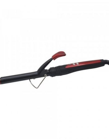 Маша за коса ZEPHYR ZP 1102 ML19, 19 мм, 360° кабел, Керамично покритие, LED дисплей, Черен/червен