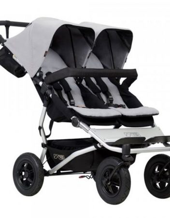 MOUNTAIN BUGGY Комбинирана количка за близнаци DUET V3 SILVER PT-0225