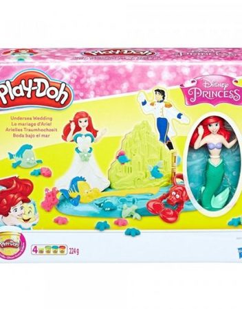 PLAY-DOH Игрален комплект "DISNEY PRINCESS" ПОДВОДНА СВАТБА С ФИГУРКА АРИЕЛ E0373