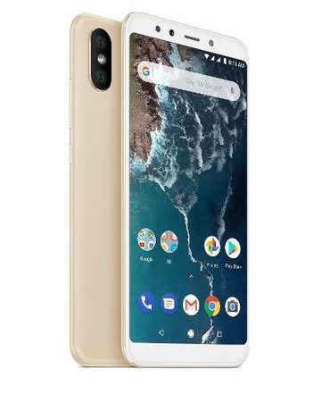 Smartphone, Xiaomi Mi A2, DualSIM, 5.99'', Arm Octa (2.2G), 4GB RAM, 64GB Storage, Android, Gold (MZB6470EU)