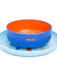 SUAVINEX Комплект купичка и чинийка за хранене BOO СИНЯ SUV3302851BOO01BL