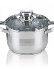 Тенджера с капак SAPIR SP 1210 LI18, 18 см, 2.75 литра, Капсуловано дъно