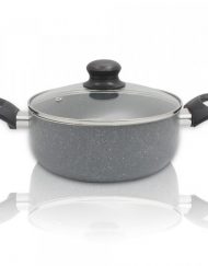 Тенджера с мраморно покритие SAPIR SP 1318 CS26, 26 см, 5.8 литра, Сив мрамор
