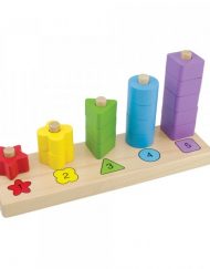 THINKLE STARS Дървена играчка за нанизване: цветове, форми и числа 463