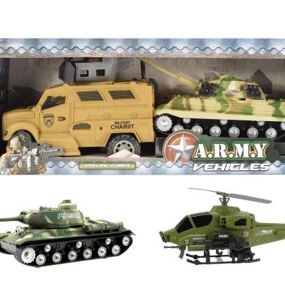 TOI TOYS Комплект армейски машини с фрикция 15205