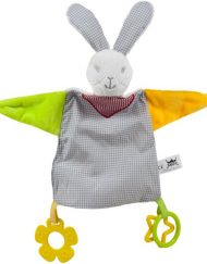 АМЕК BABY Мека играчка - одеялце за гушкане ЗАЕК КАРЕ 090618