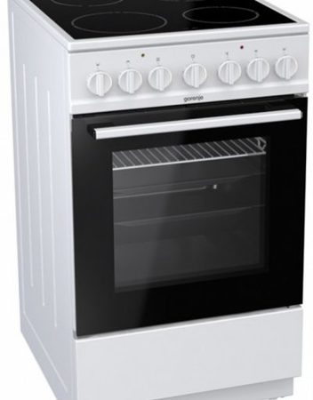 Готварски печки, Gorenje EC5241WG, Енергиен клас: А, стъклокерамичен плот