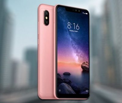 Smartphone, Xiaomi Redmi Note 6 Pro, DualSIM, 6.26'', Arm Octa (2.2G), 4GB RAM, 64GB Storage, Android, Gold (MZB6895EU)