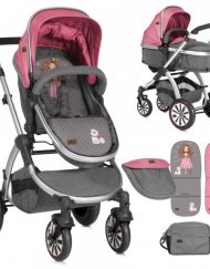 LORELLI PREMIUM Комбинирана количка AURORA ROSE&GREY PRINCESS 1002092/1844