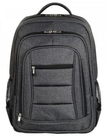 Backpack, HAMA Business 15.6'', с метален цип, Сив (101578)