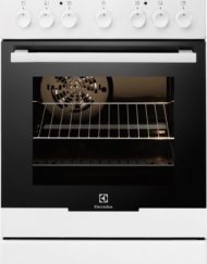 Готварски печки, Electrolux EKC51350OW, Енергиен клас: А, стъклокерамичен плот