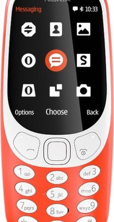 GSM, NOKIA 3310, DualSIM, 2.4'', Warm Red (A00028233)