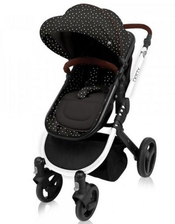 KIKKA BOO Комбинирана количка DOTTY BLACK 31001020033  