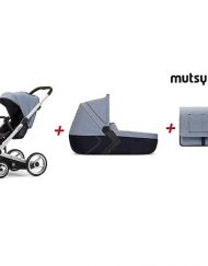 MUTSY BUNDLE Комплект 4-колка I2 FARMER STANDARD + седалка, кош за новородено + чанта FARMER SKY