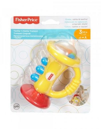 FISHER PRICE NEWBORN TEETHE AND RATTLE Дрънкалка FFL29