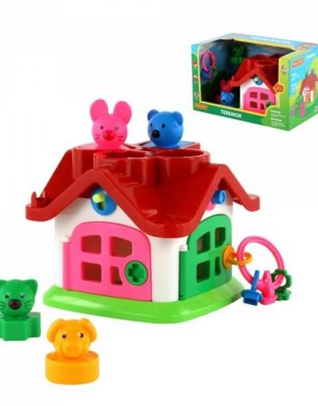 Polesie Toys Къща сортер с розова ключалка