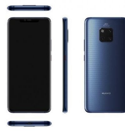 Smartphone, Huawei Mate 20 Pro, DualSIM, 6.39'', Arm Octa (2.6G), 6GB RAM, 128GB Storage, Android, Blue (6901443260751)