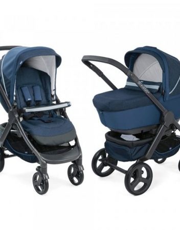 CHICCO J0204.1 Комбинирана количка 2в1 DUO STYLEGO UP BLUE PASSION